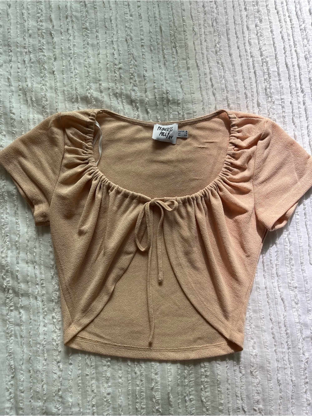 Princess Polly Tan Crop Top
